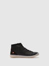 Lace-up Ankle Boots ISLEEN268SOF BLACK W/BLACK VEGAN SUEDE